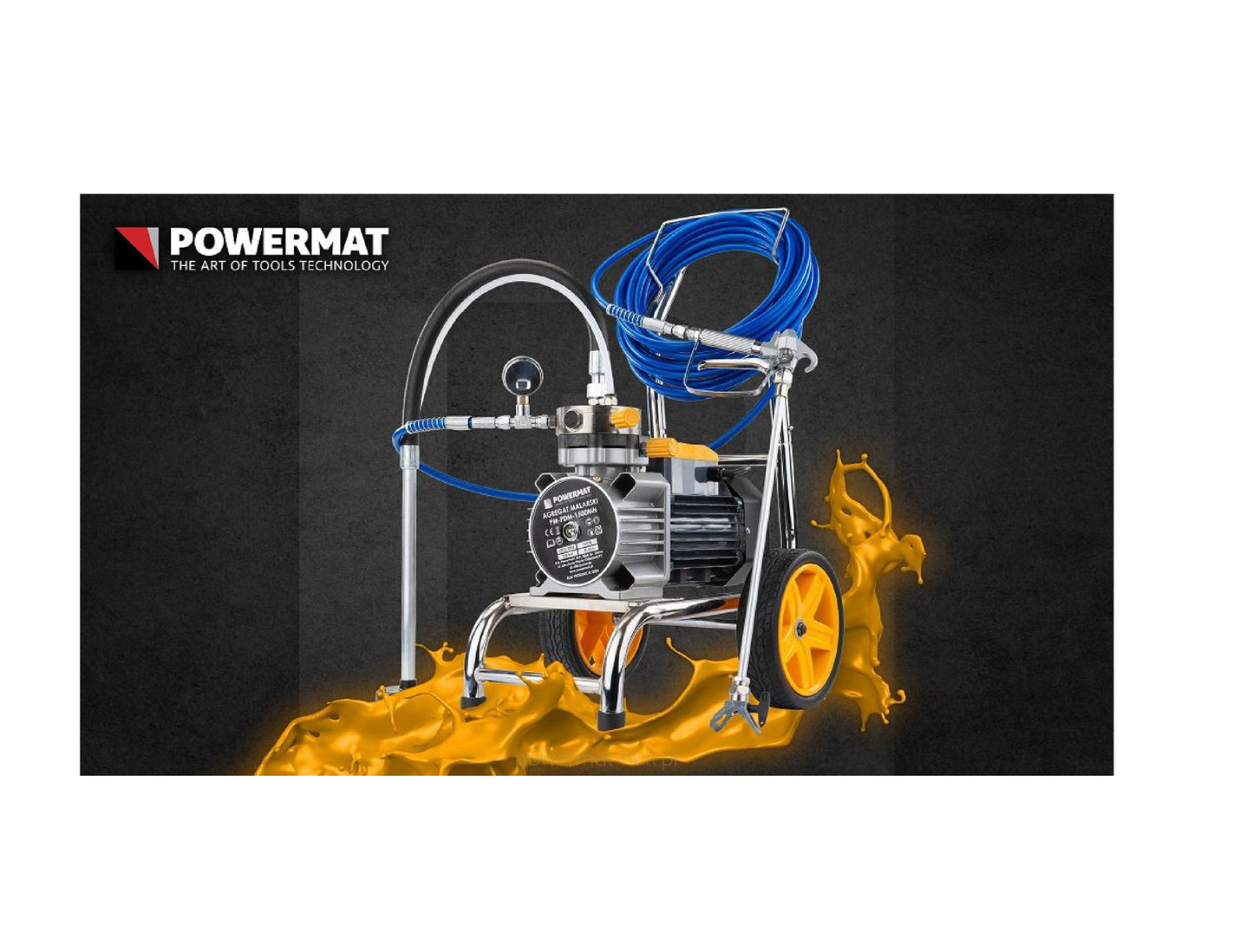 Agregat de vopsire hidrodinamic PM-PDM-1500MN, 1500 W, Powermat PM1295