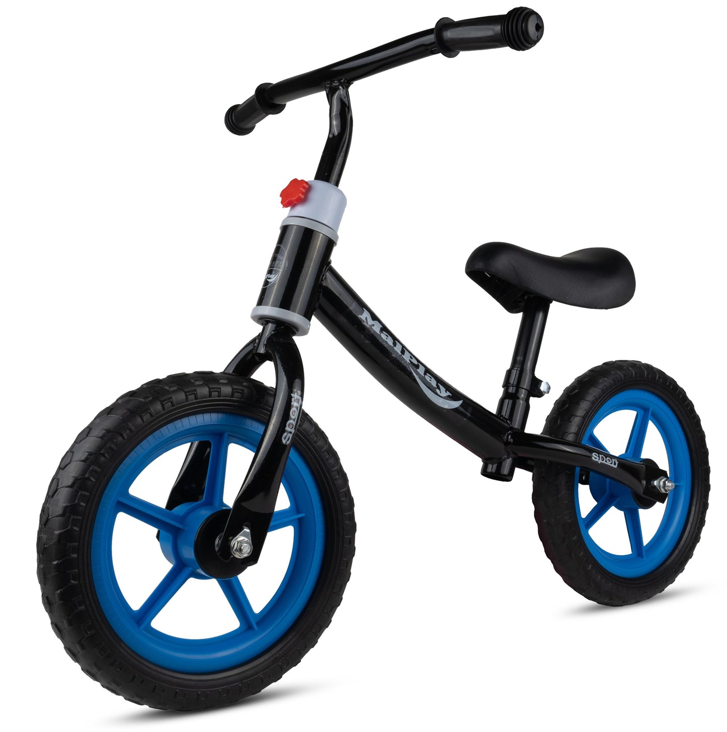 Bicicleta de echilibru, negru / albastru, 12", MalPlay 109978