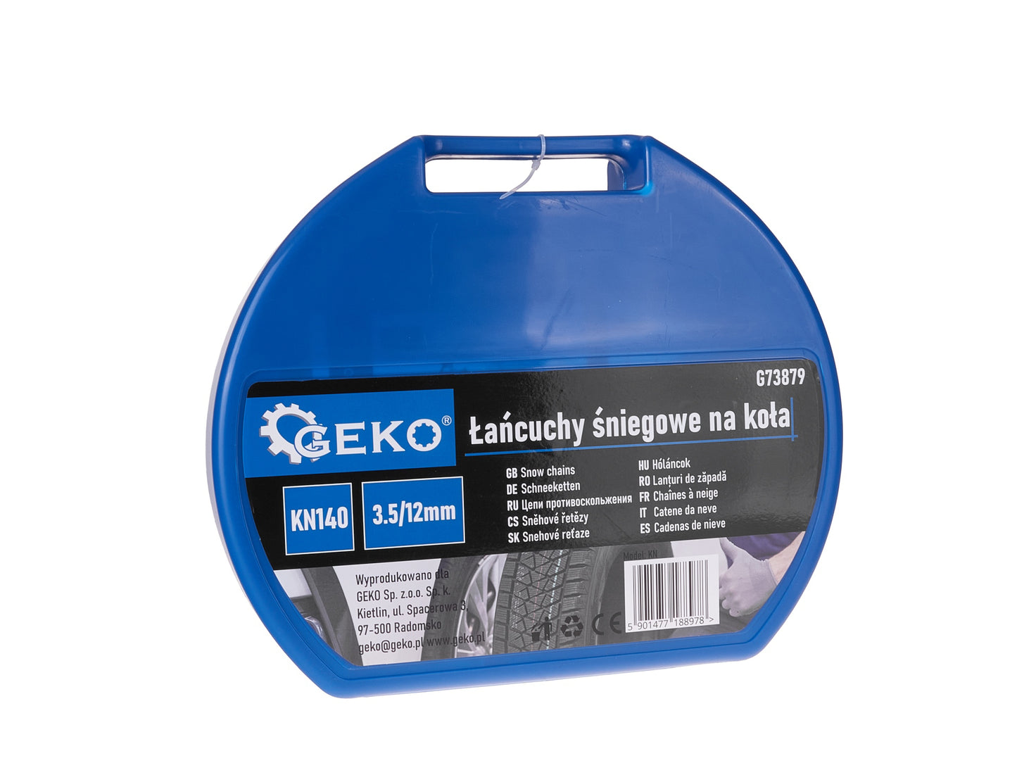 Lanturi de zapada pentru roti, KN140 3.5 / 12 mm, Geko G73879