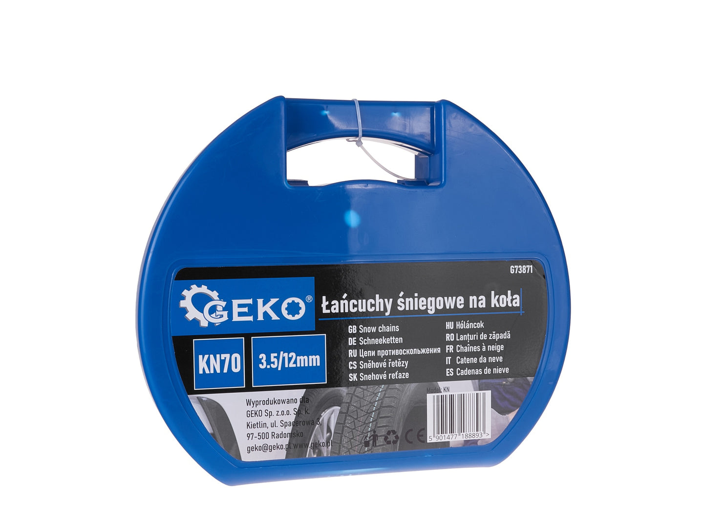 Lanturi de zapada pentru roti KN70 3.5 / 12 mm, Geko G73871