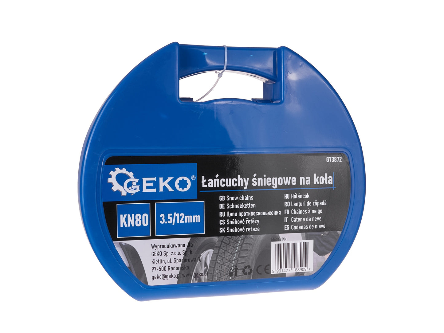 Set lanturi de zapada pentru roti KN80 3.5 / 12 mm, Geko G73872