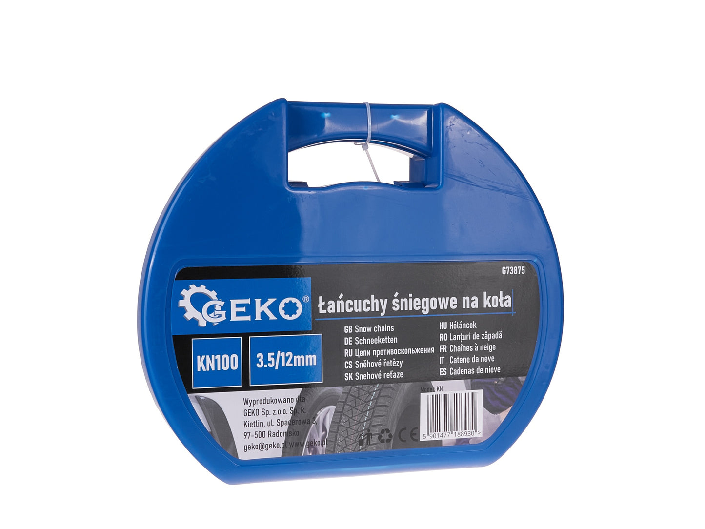 Set lanturi de zapada pentru roti, KN100 3.5 / 12 mm, Geko G73875