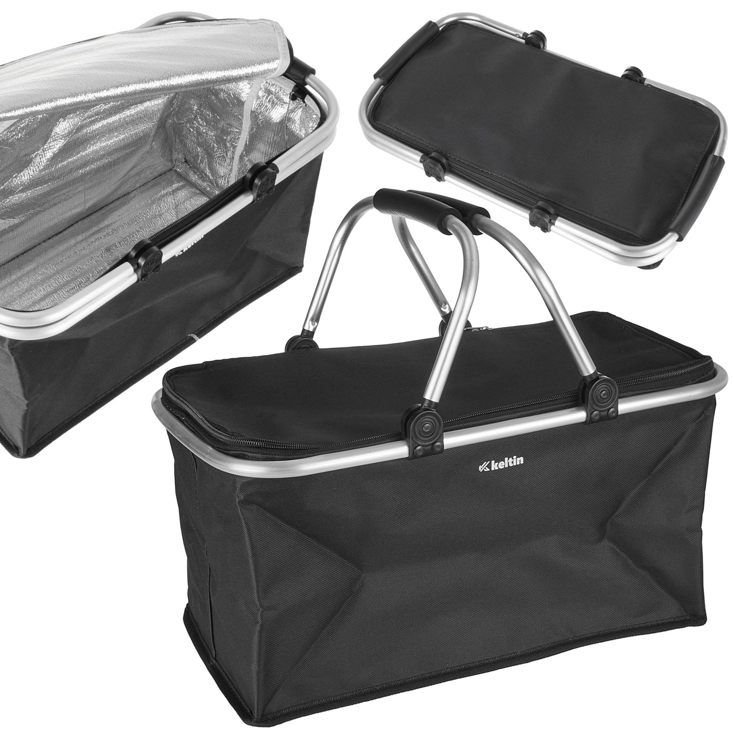 Cos de picnic termic, pliabil, capacitate 30 l, Keltin K00425