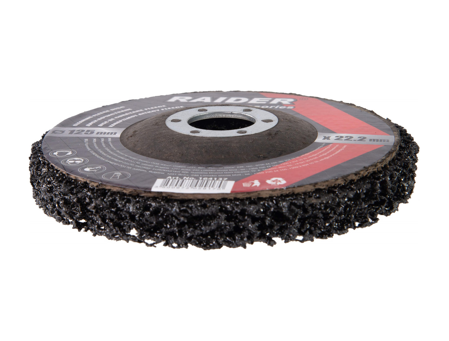 Disc abraziv pentru curatare rugina, 125 x 22.2 mm, Raider 164137