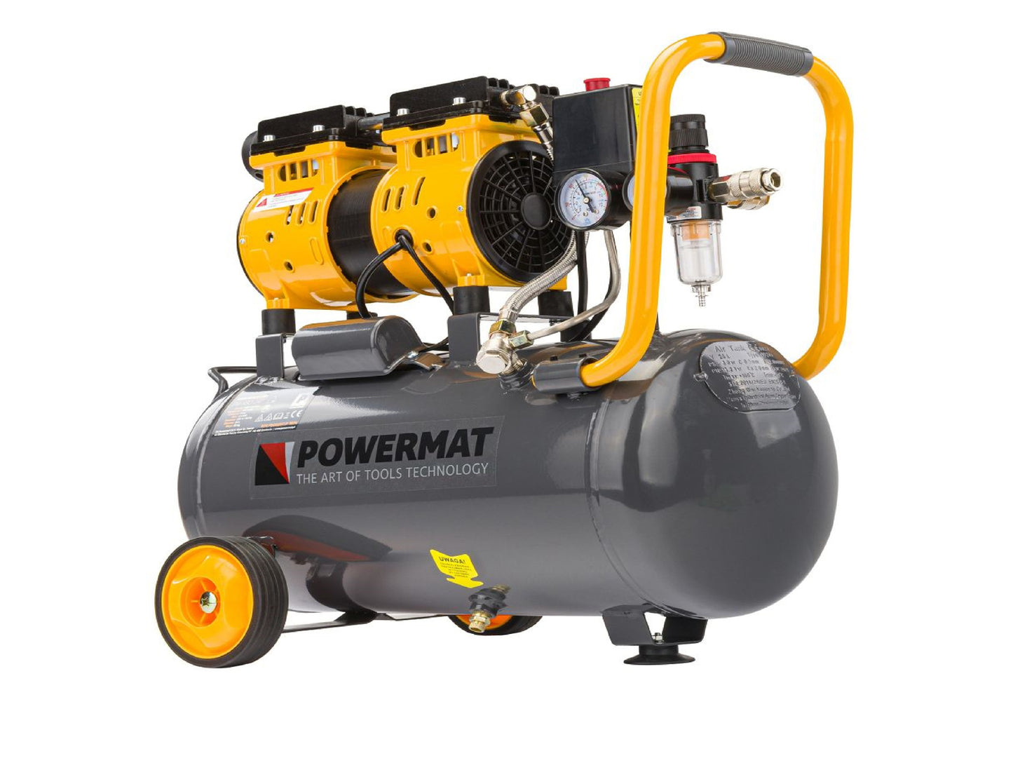 Compresor fara ulei PM-KBO-24T, 1.80 kW, Powermat PM1283