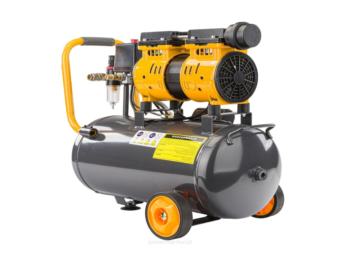 Compresor fara ulei PM-KBO-24T, 1.80 kW, Powermat PM1283