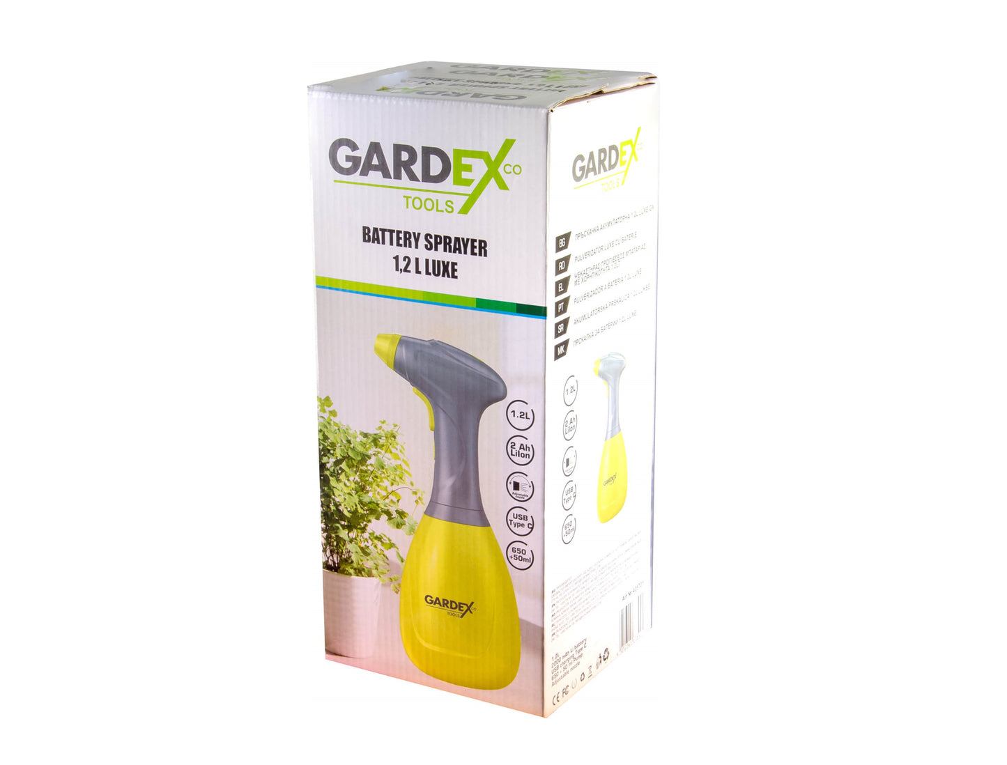 Pulverizator cu acumulator Luxe1, 1.2 l, Gardex 405701