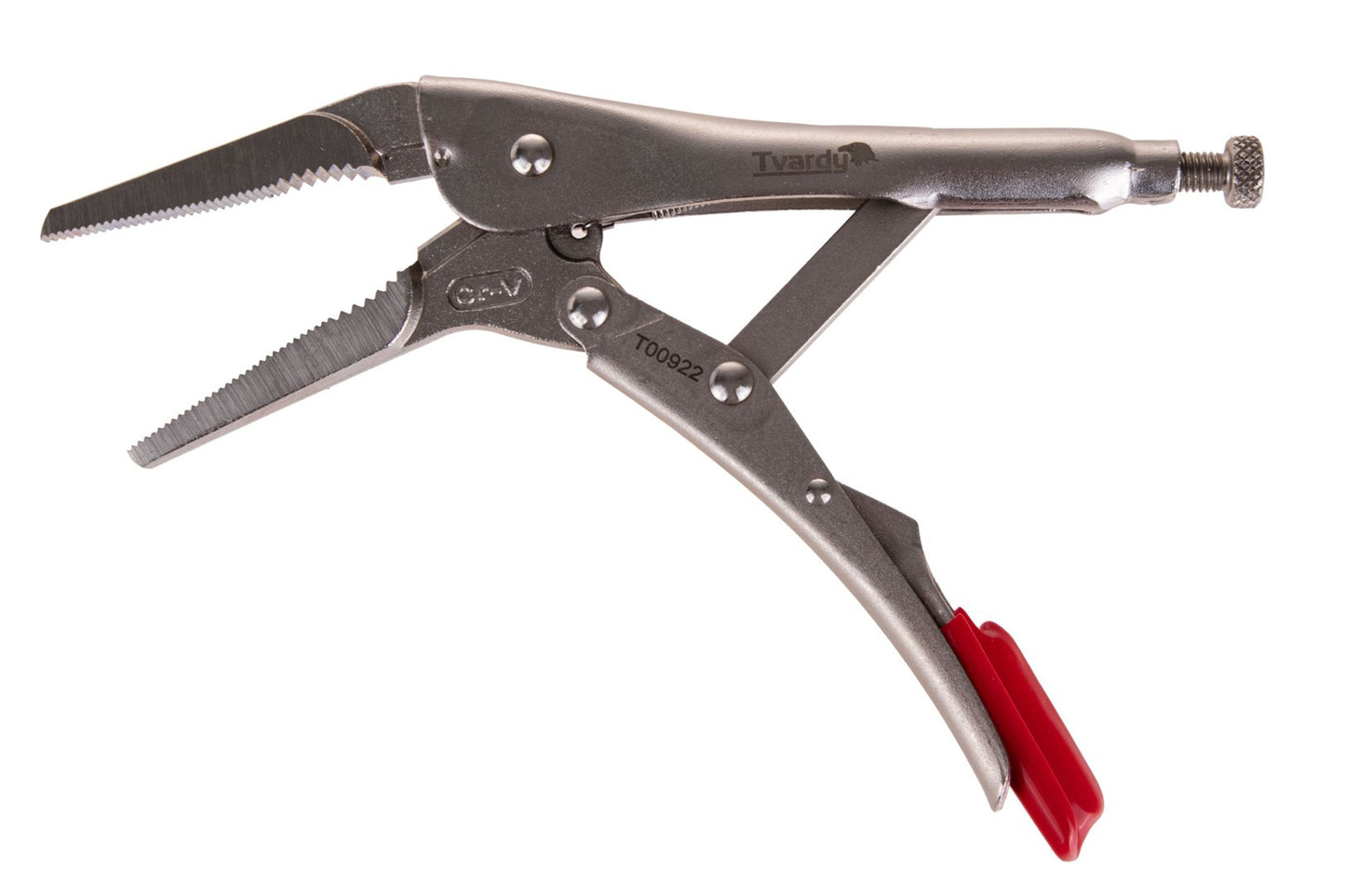 Cleste autoblocant drept cu varf lung, 225 mm, 9", Tvardy T00922