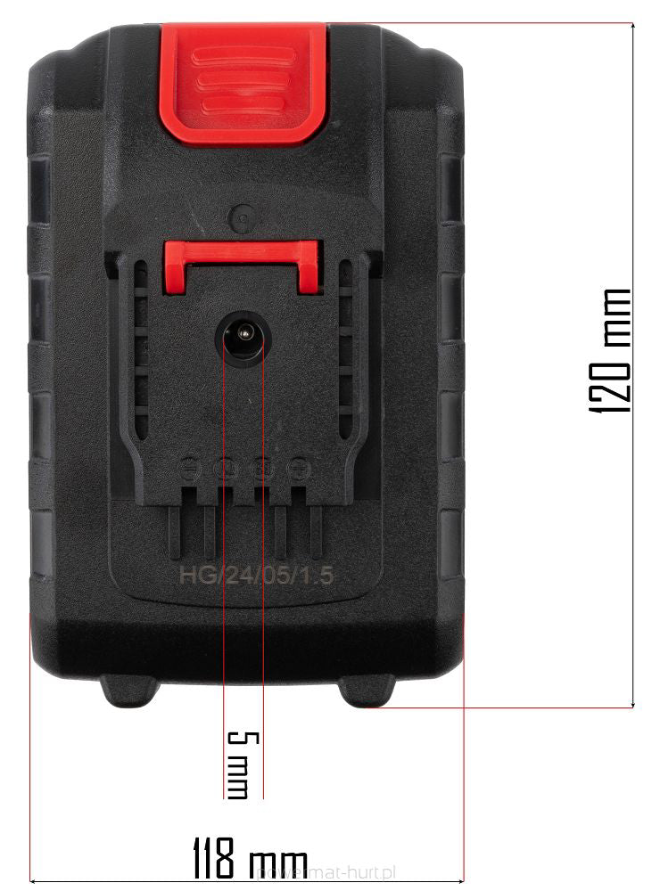 Acumulator pentru foarfeca de gradina RTSA0063, Red Technic RTSA0063-BT