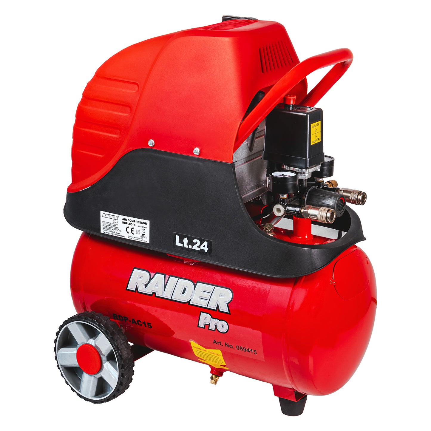 Compresor de aer RDP-AC15, 24 l, 1.5 kW, Raider 089415