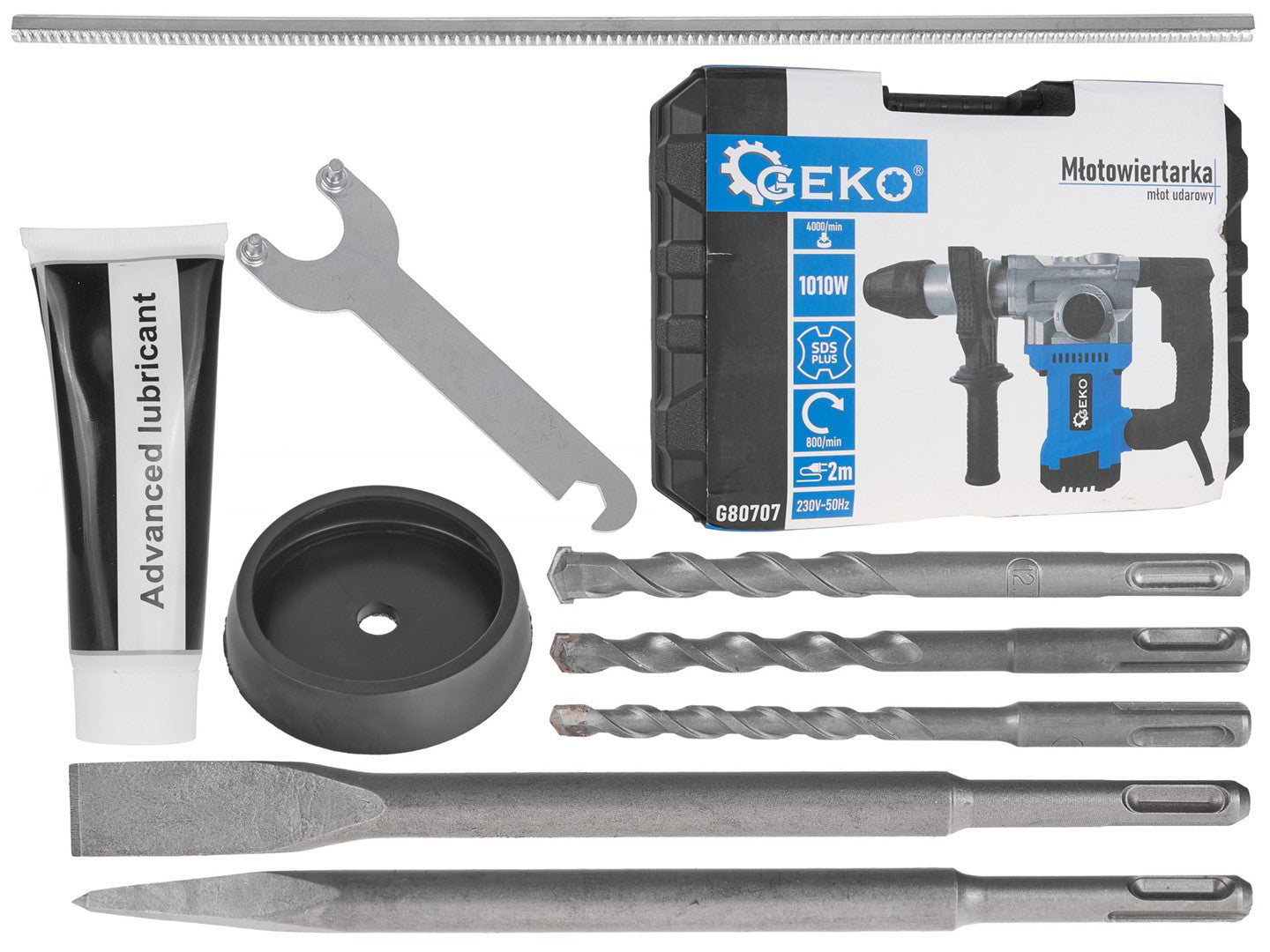 Ciocan rotopercutor SDS+, 1010 W, 4J, Geko G80707