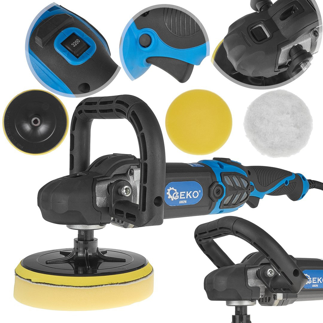 Masina de polisat auto, 1400 W, 180 mm, Geko G80296
