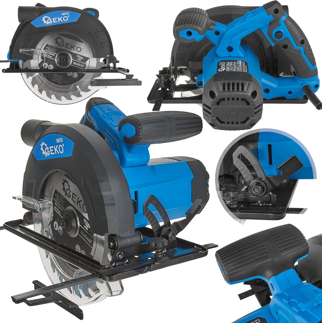 Fierastrau circular, 1200 W, 185 mm, Geko G80752