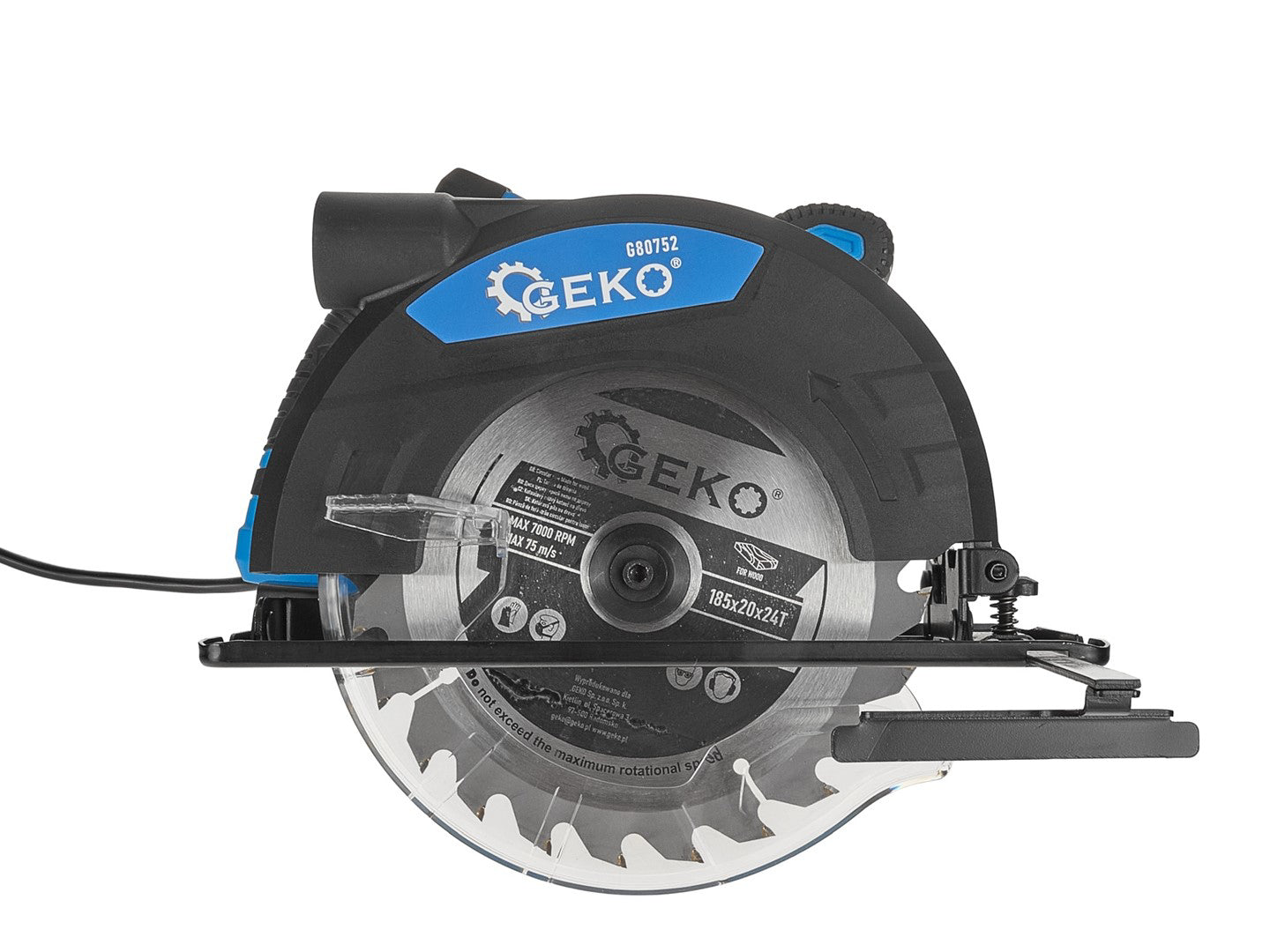 Fierastrau circular, 1200 W, 185 mm, Geko G80752