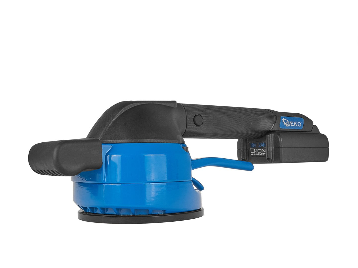 Ventuza vibranta pentru gresie si faianta cu acumulator, 120 mm, 18 V, capacitate maxima 50 kg, Geko G80672