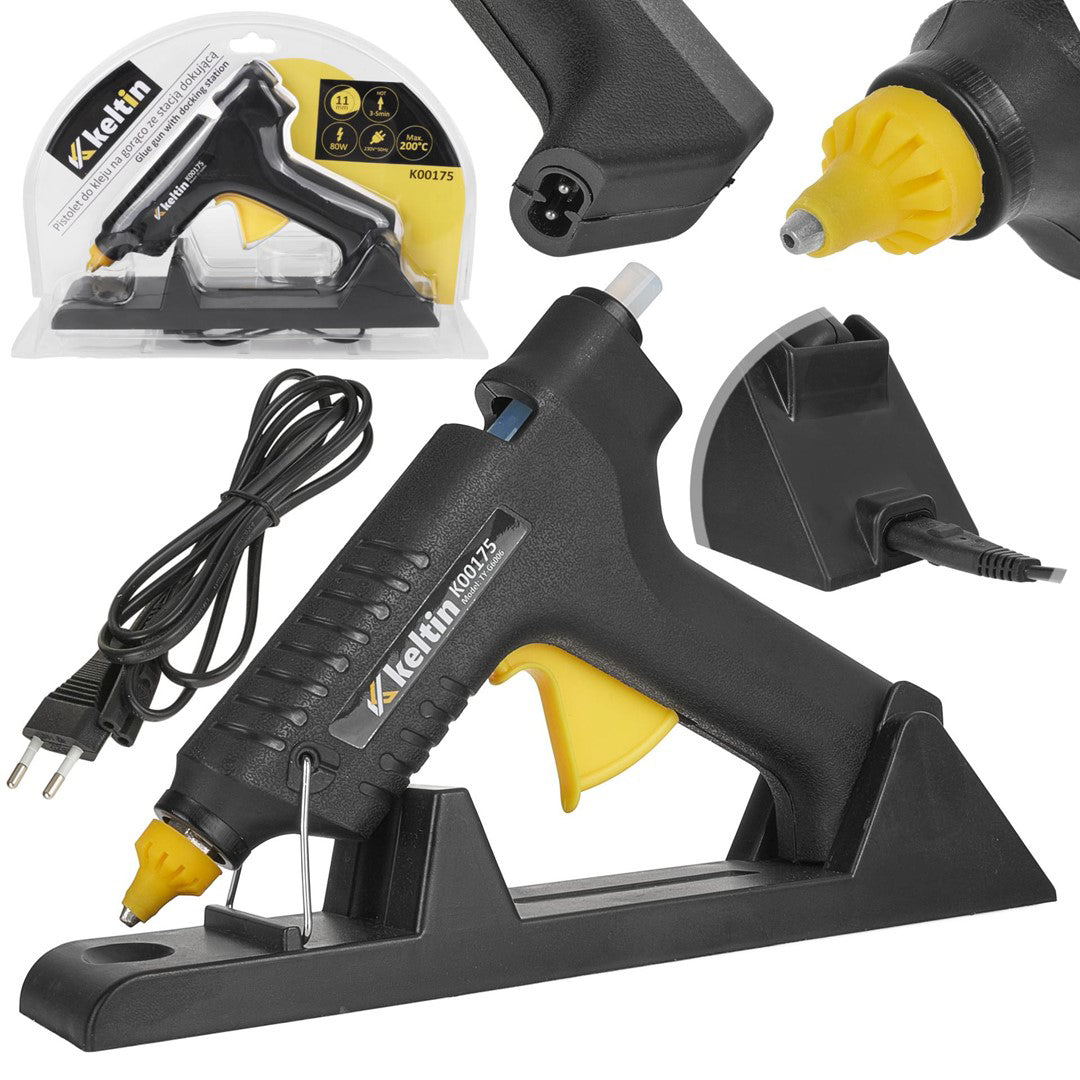 Pistol de lipit cu suport, 80 W, 11 mm, Keltin K00175