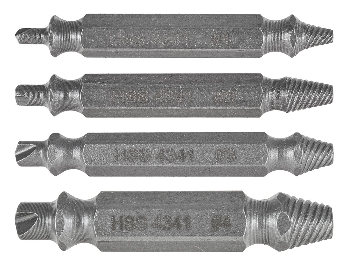 Set extractoare duble pentru suruburi, 4 elemente, Keltin K00092