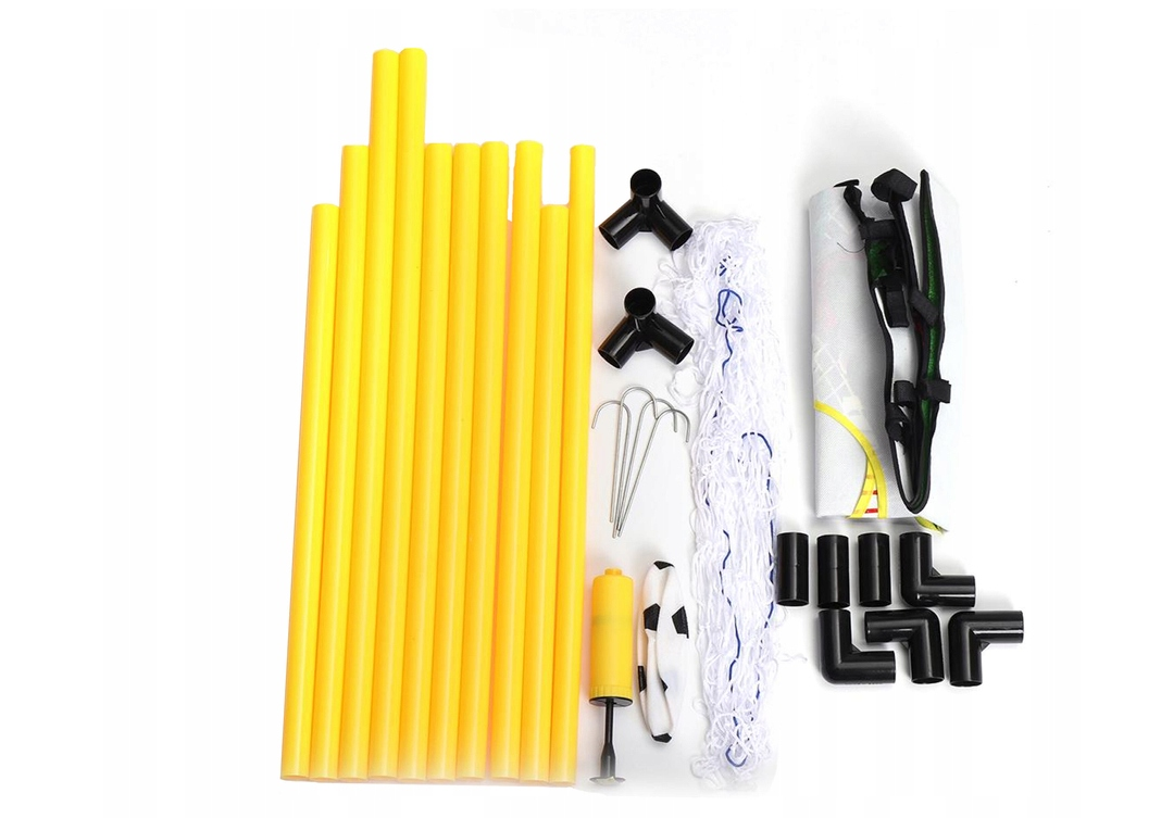 Set porti de fotbal pliabile cu mreje si minge, 119 x 56 x 71 cm, Lean 4480