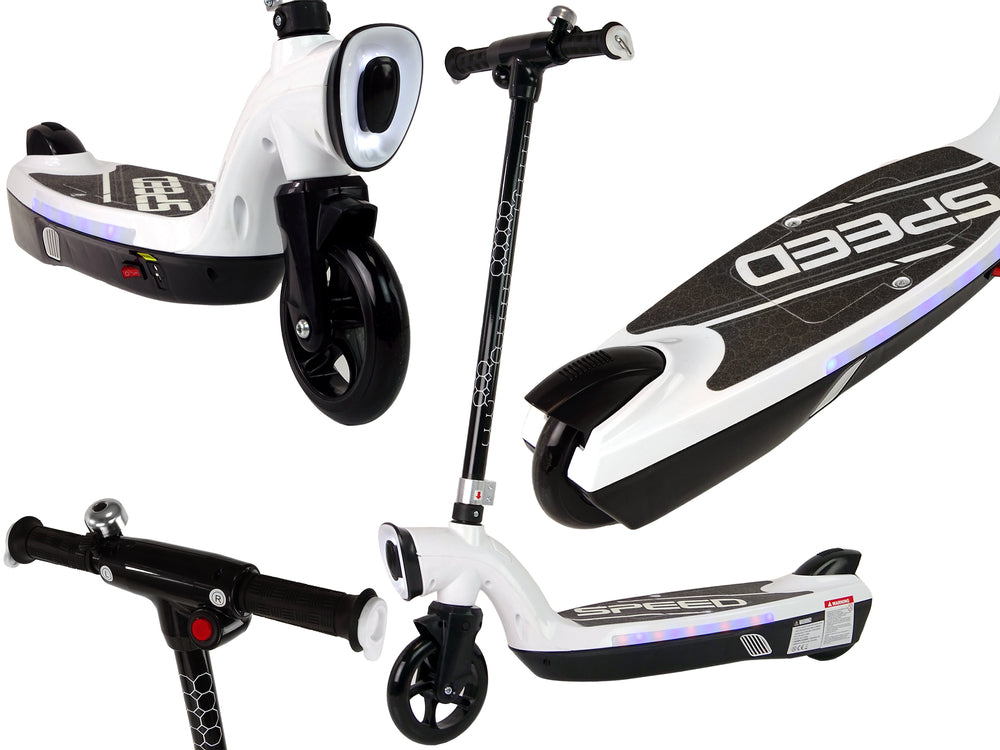 Trotineta electrica KL-168, alb, Lean 13569