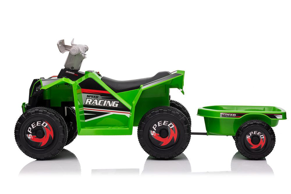 Quad cu remorca XMX630T, verde, Lean 15531