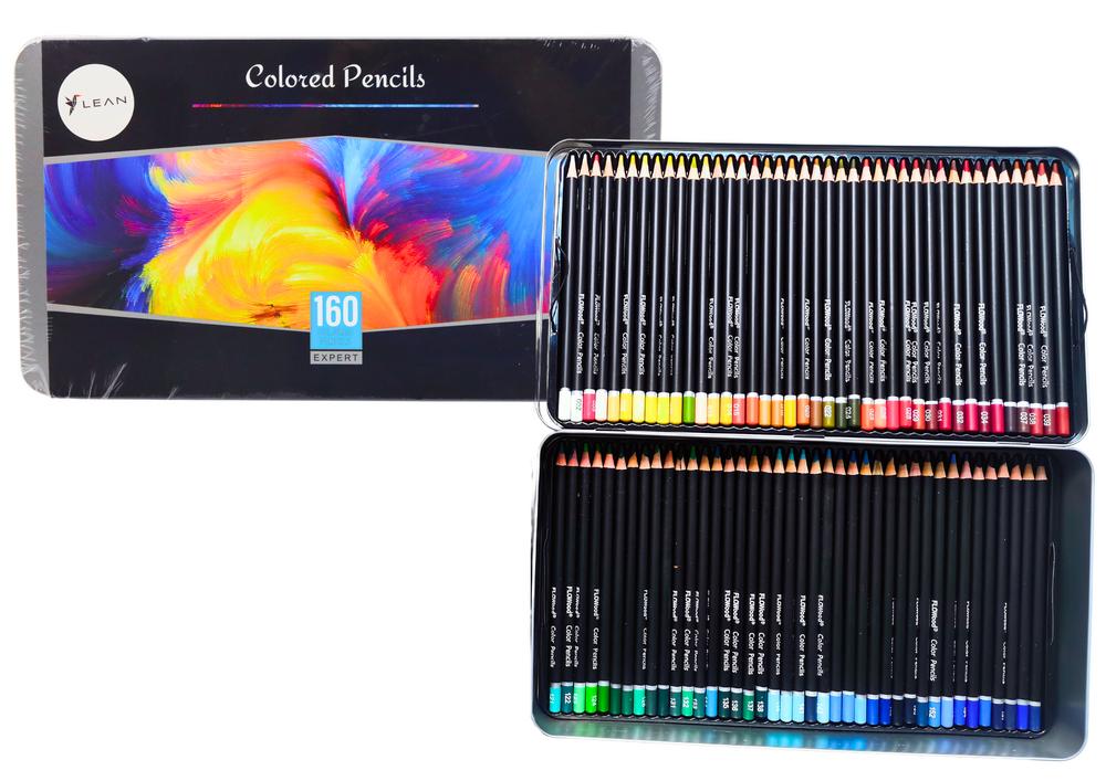 Set creioane colorate, 160 culori, Lean 20392