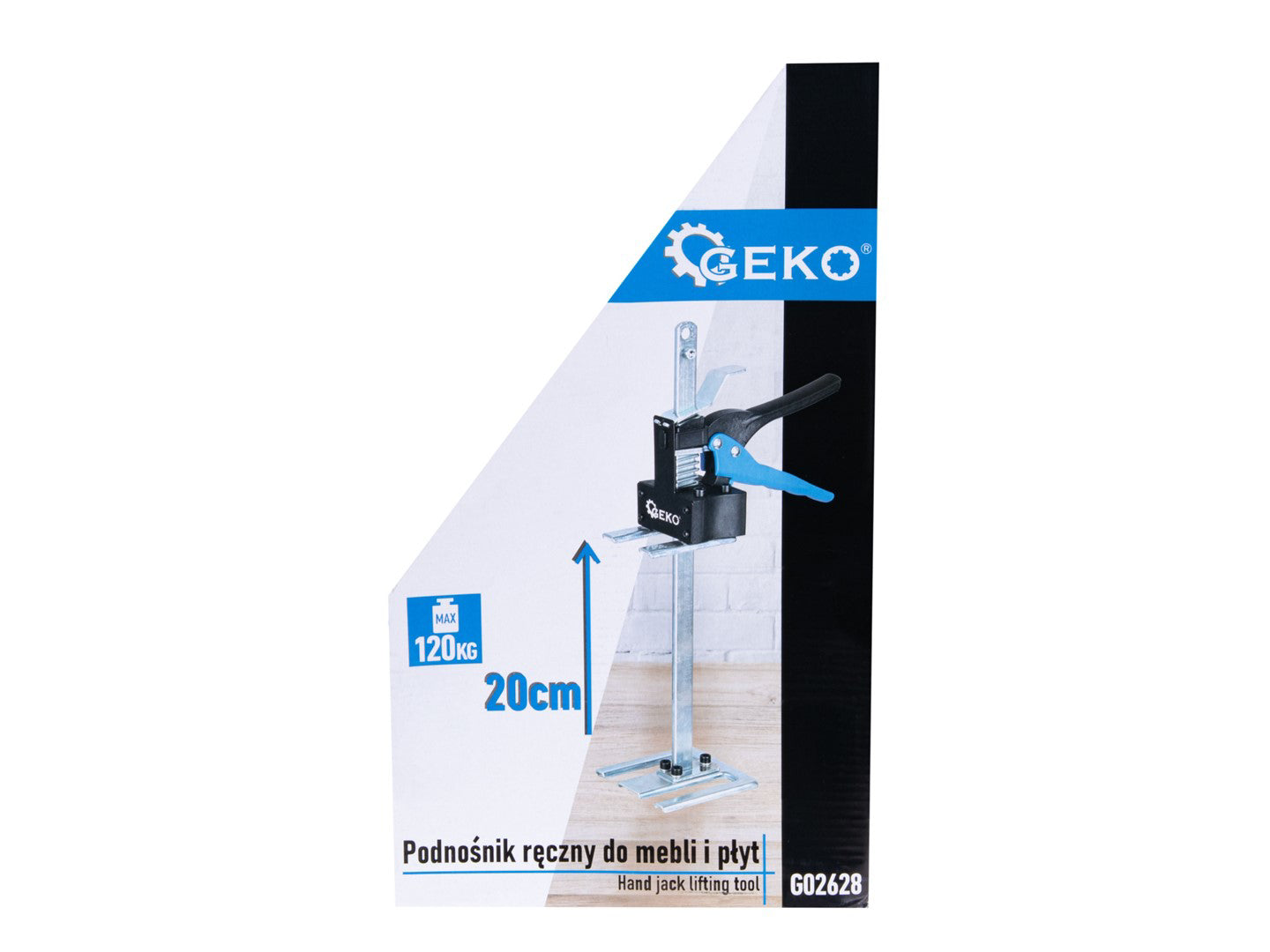 Cric manual pentru mobila, capacitate maxima 120 kg, Geko G02628