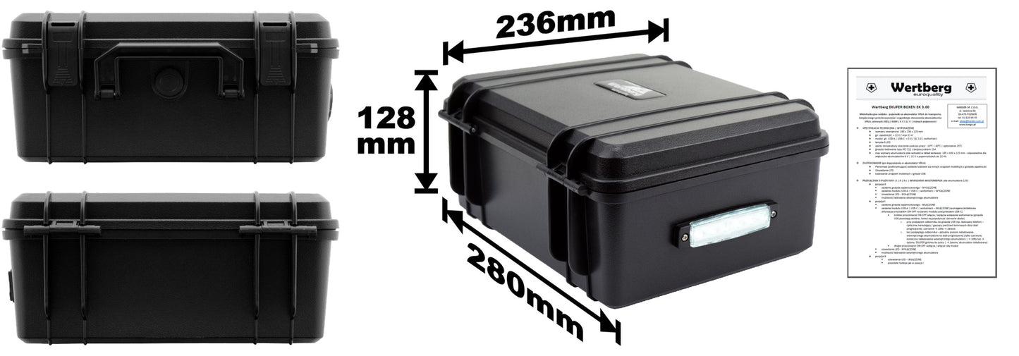 Carcasa pentru acumulator VRLA EKUFER 3.00, Harder HD0127