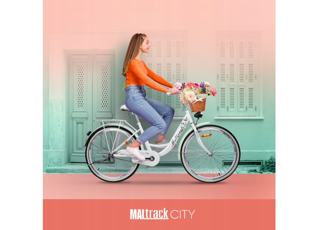 Bicicleta de oras SS White / Milk, 26", MalTrack 111664