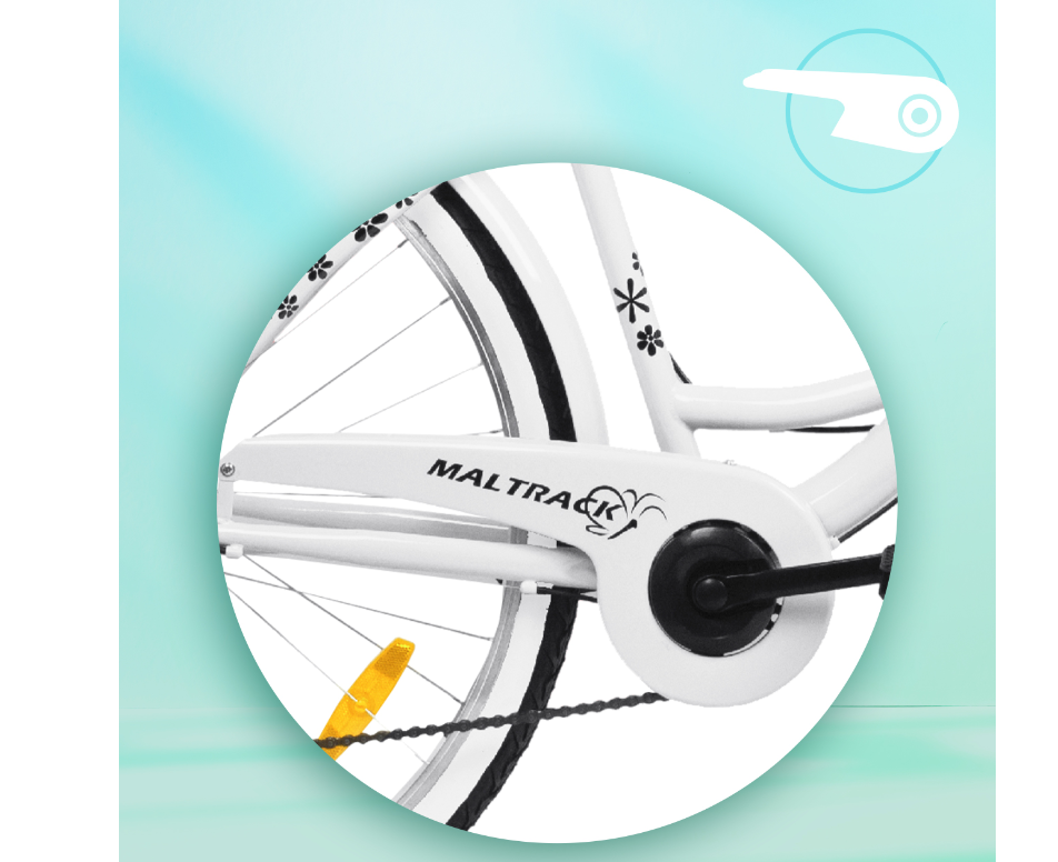 Bicicleta de oras SS White / Milk, 26", MalTrack 111664