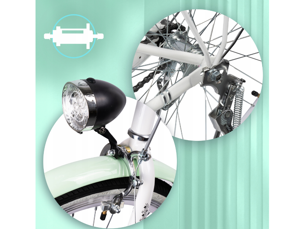 Bicicleta de oras SS White / Milk, 26", MalTrack 111664