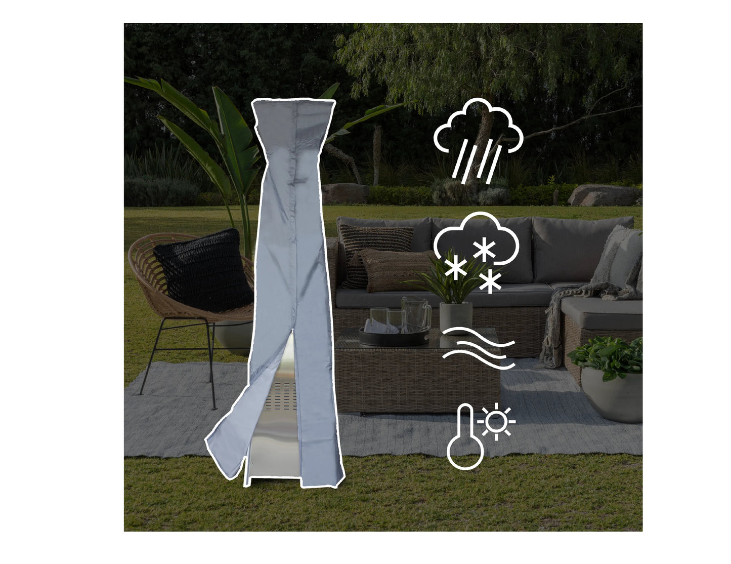 Husa din PU pentru incalzitorul de terasa FL255, MalTec 111442