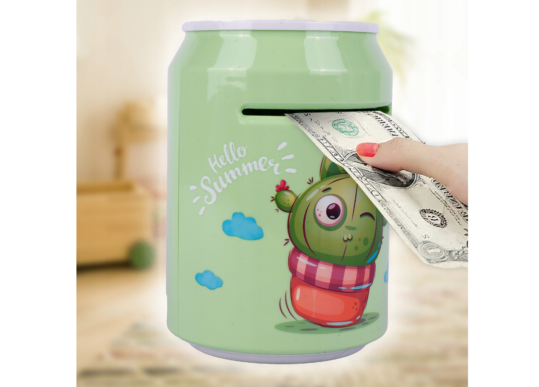 Pusculita interactiva tip seif, verde, MalPlay 111630