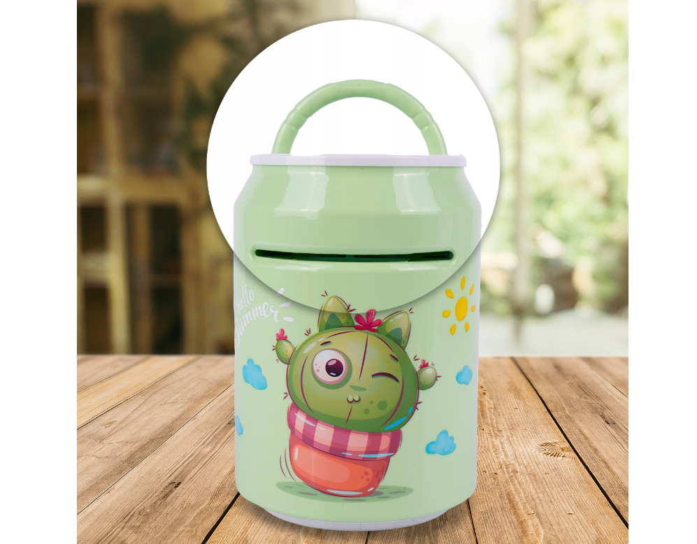 Pusculita interactiva tip seif, verde, MalPlay 111630