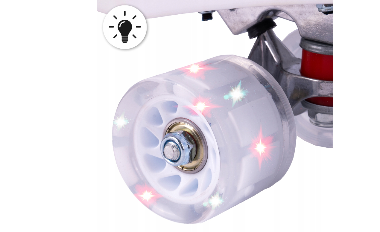 Skateboard cu roti luminoase, multicolor, MalPlay 111644