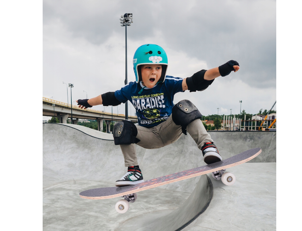 Skateboard lemn cu imprimeu leu, 77 cm, MalPlay 111673