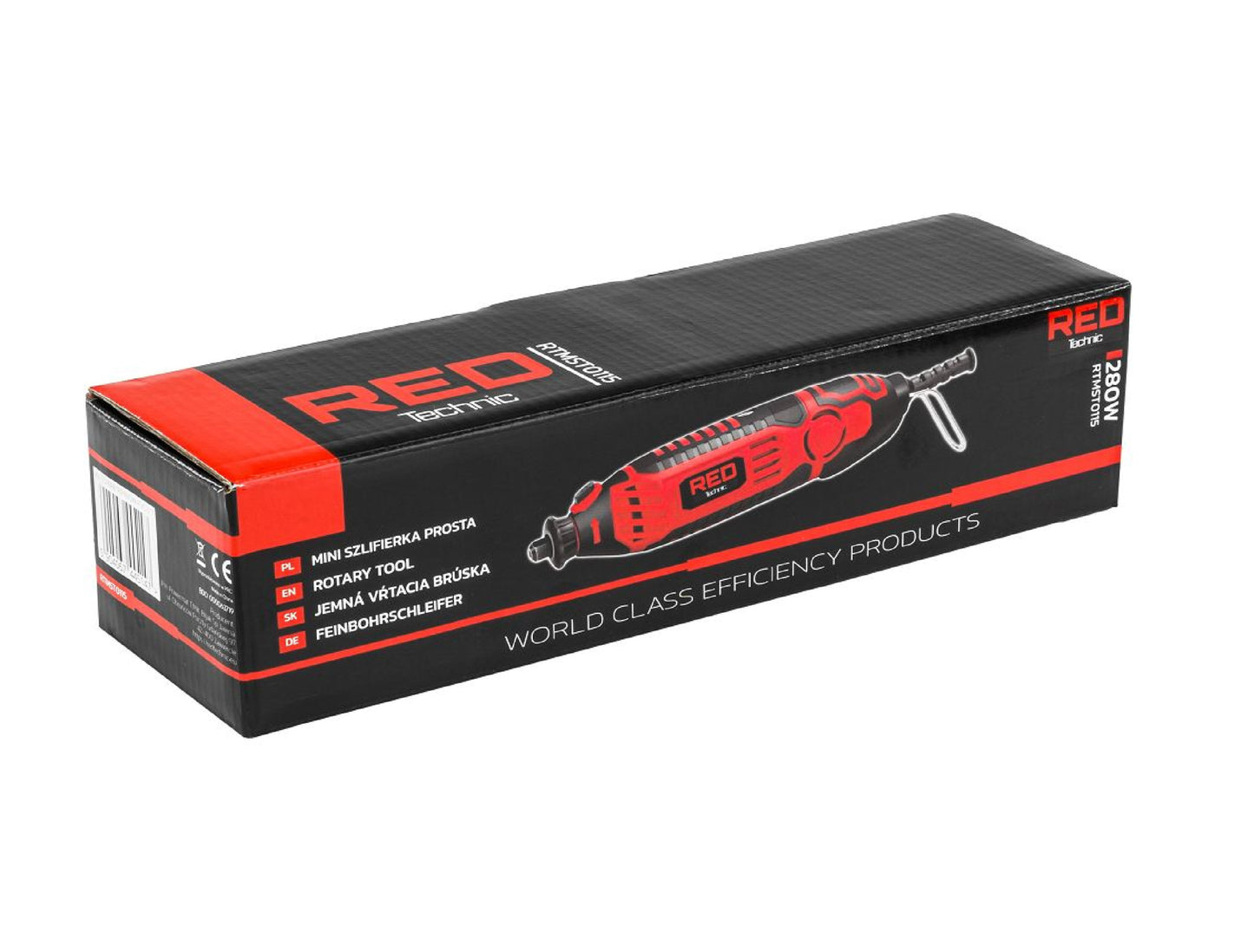 Mini polizor drept, 280 W, Red Technic RTMST0115