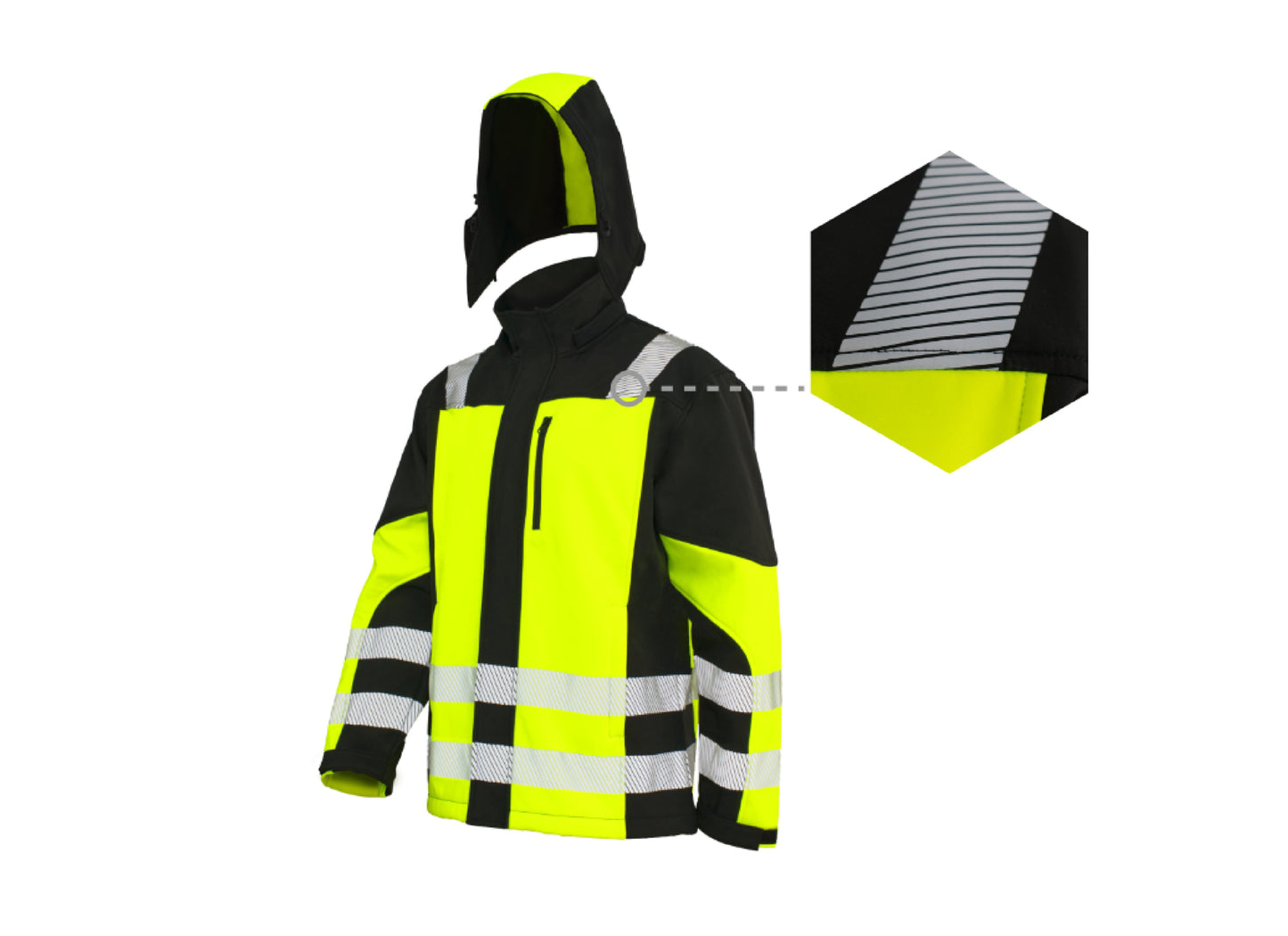 Jacheta Softshell Classic-Vis TT, galben, marimea XXL, Artmas ART701033