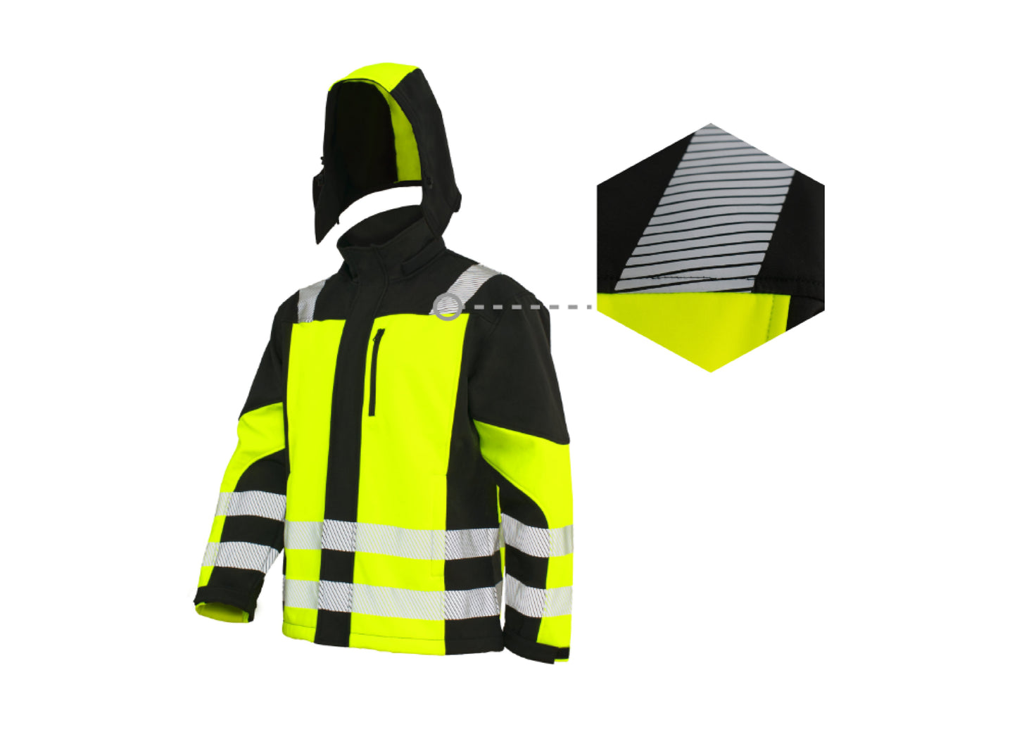 Jacheta Softshell Classic-Vis TT, galben, marimea XXXL, Artmas ART701034