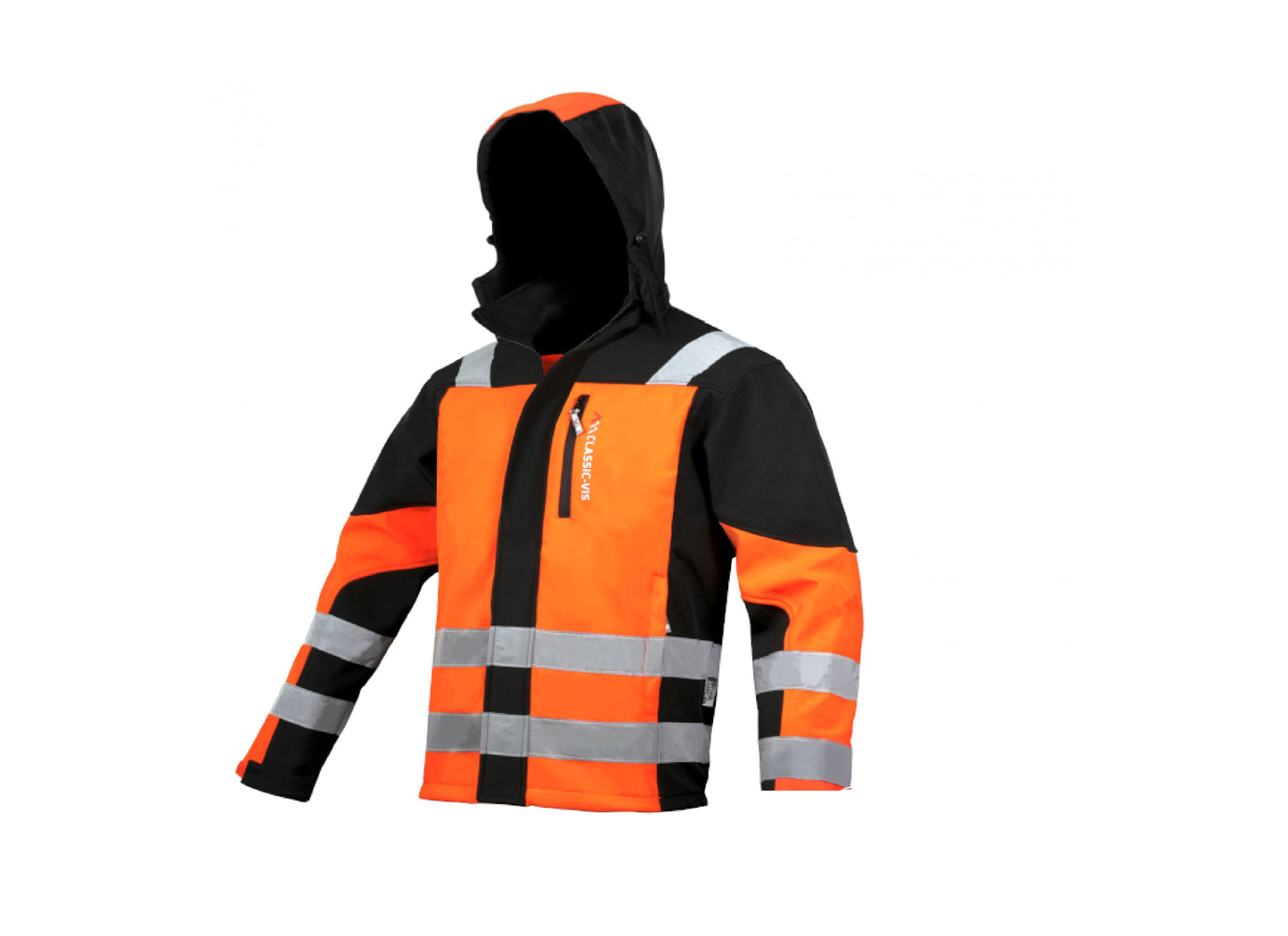 Jacheta Softshell Classic-Vis, portocaliu / negru, marimea L, Artmas ART701035