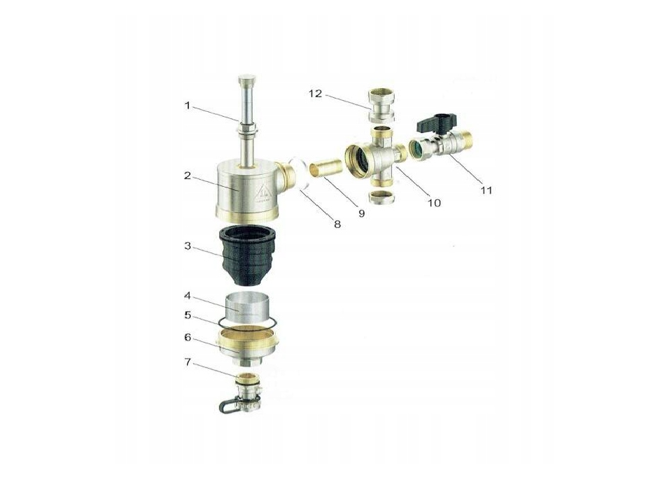 Filtru magnetic cu separator pentru impuritati IBF-09, 1", Ibo Dambat IB220038