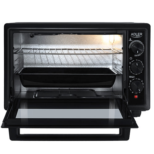 Cuptor electric, 1500 W, 26 l, negru, Adler AD6023