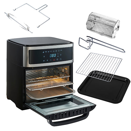 Cuptor fara ulei 8 in 1, 2500 W, capacitate 13 l, Adler AD6309