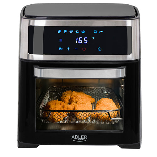 Cuptor fara ulei 8 in 1, 2500 W, capacitate 13 l, Adler AD6309