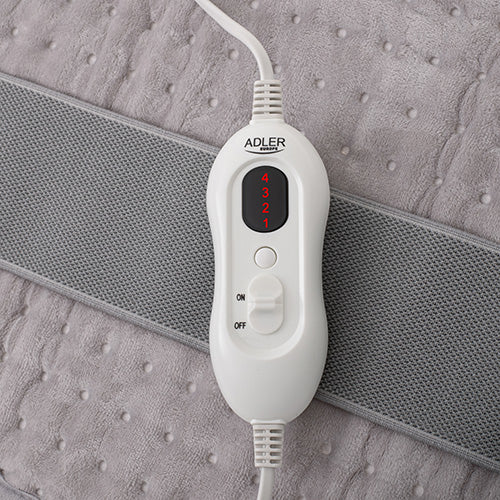 Centura de incalzire pentru zona lombara, 100 W, 32 x 32 cm, gri, Adler AD7437