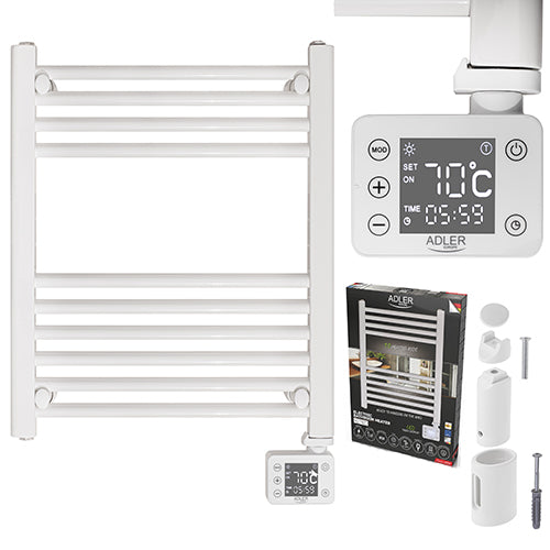 Radiator electric LED, touch control, 10 bare, 50 x 5.3 x 70 cm, alb, Adler AD7823