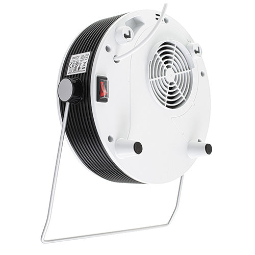Aeroterma de baie ceramic, 2000 W, 2 trepte de caldura, afisaj LCD, termostat reglabil si sistem de protectie la supraincalzire, alb, Adler CR7747