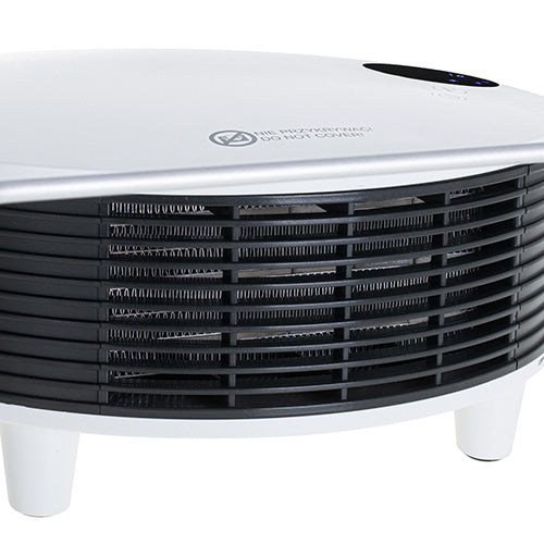 Aeroterma de baie ceramic, 2000 W, 2 trepte de caldura, afisaj LCD, termostat reglabil si sistem de protectie la supraincalzire, alb, Adler CR7747