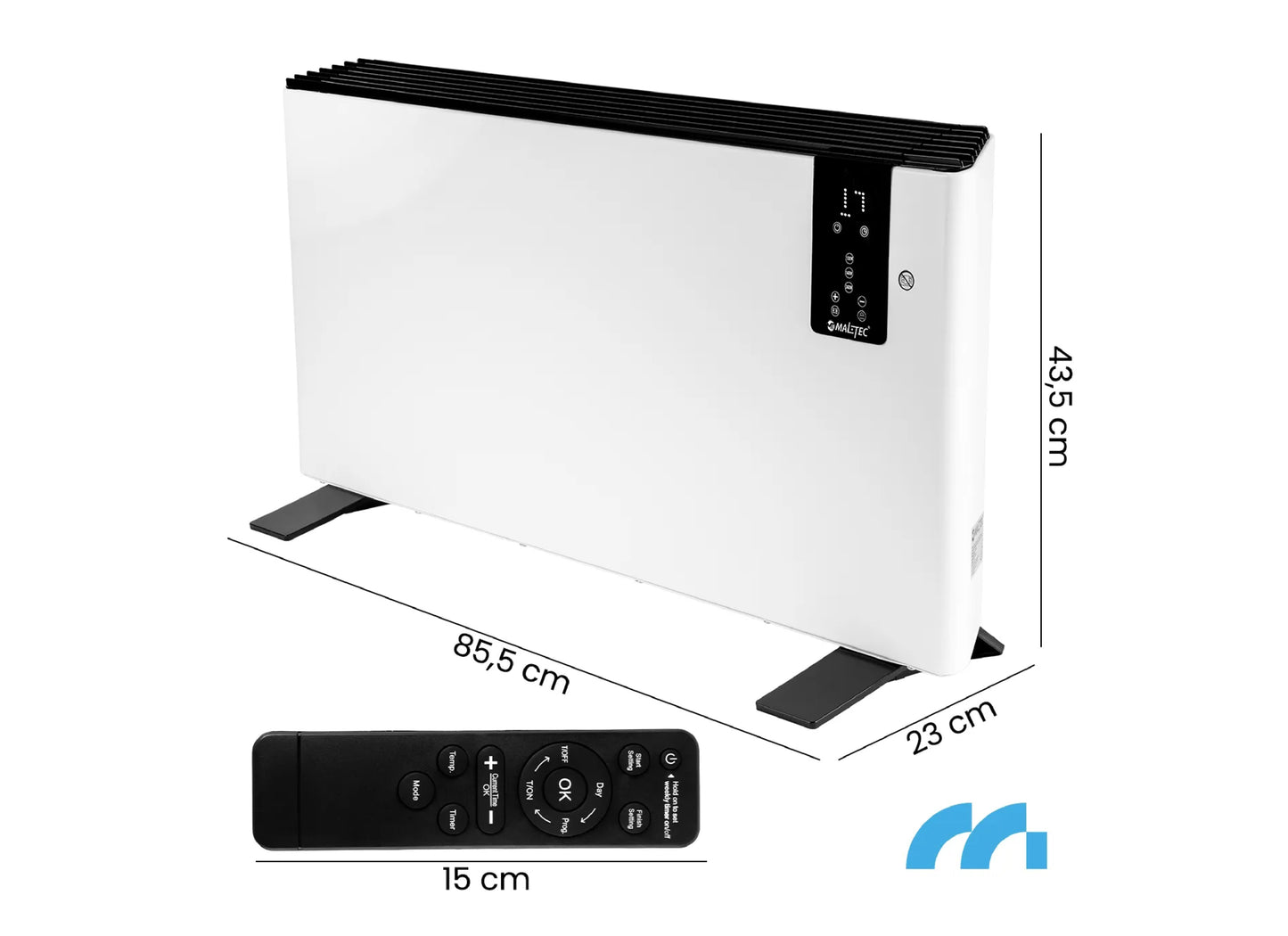 Convector electric cu termostat CH2400DW-PRO, 2400 W, MalTec 111955