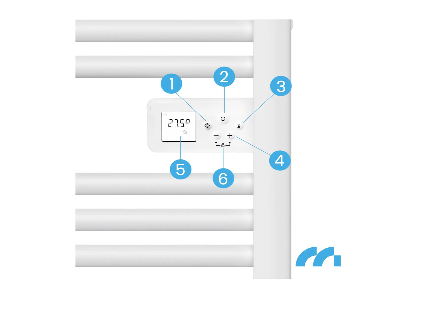 Calorifer electric BH500W-WH, MalTec 112039