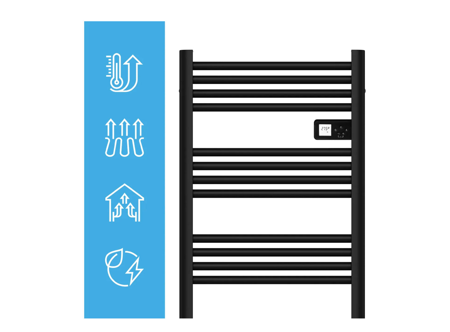 Calorifer electric pentru baie BH500W-BL, 500 W, MalTec 112040